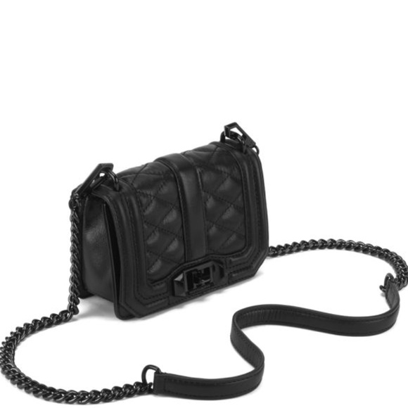 Rebecca Minkoff Handbags - Rebecca Minkoff Black Mini Love Crossbody